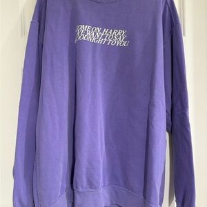 Harry Styles “As It Was” Purple Crewneck